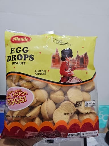 Monde Egg Drops Biscuit