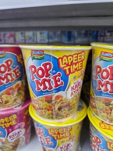 Indomie Pop Mie Lapeer Time Rasa Kari Ayam